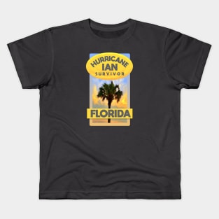 Hurricane Ian Survivor Florida Kids T-Shirt